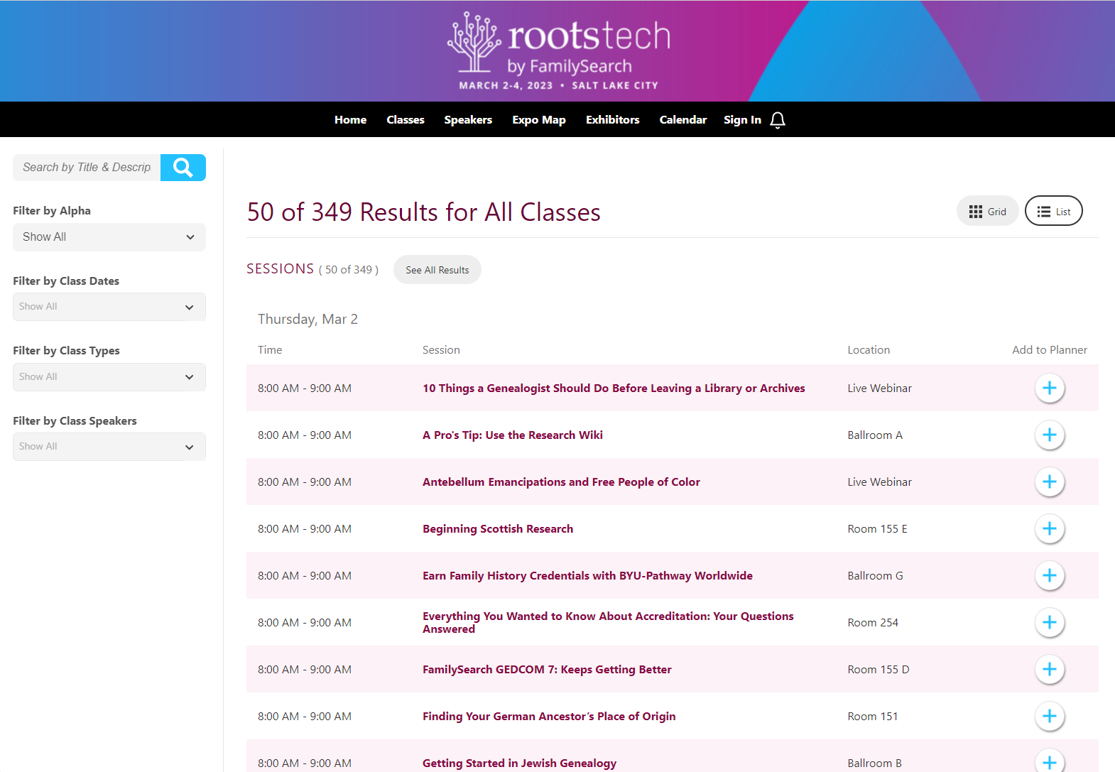 RootsTech 2023: How to Register and Prepare for the In-Person Event ...